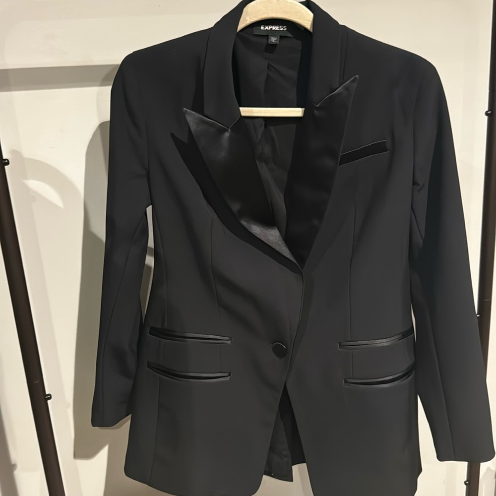 express tuxedo blazer size small